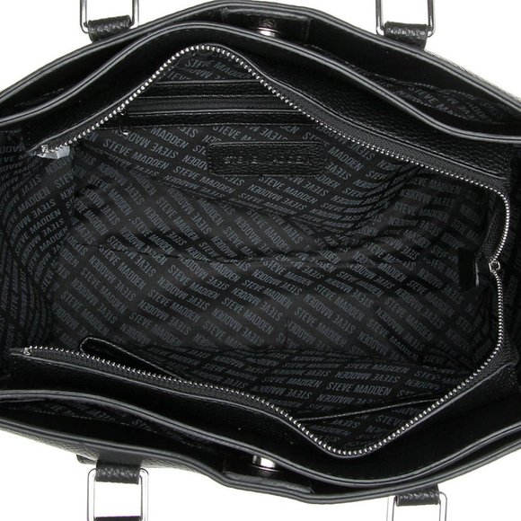 Steve Madden Dark Green Gold Hardware Satchel Handbag - Picture 4 of 5